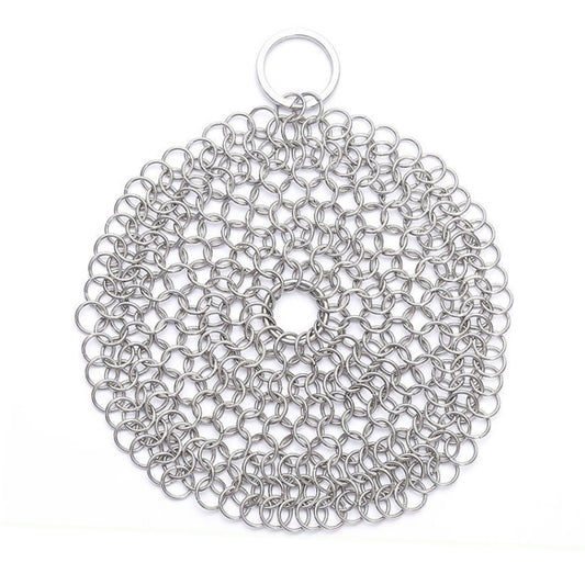 Stainless Steel Round Iron Cleaner Pot Brush Scrubber Home Cookware Kitchen Cleaning Tool