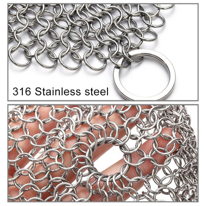 Stainless Steel Round Iron Cleaner Pot Brush Scrubber Home Cookware Kitchen Cleaning Tool