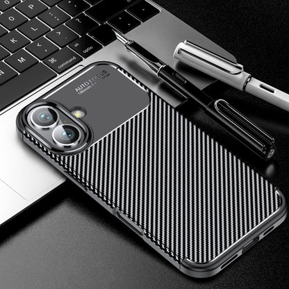 Carbon Fiber Texture Shockproof TPU Phone Case, For iPhone 17 Pro Max, For iPhone 17 Pro, For iPhone 17, For iPhone 17 Air, For iPhone SE 2024, For iPhone 16 Pro Max, For iPhone 16 Pro, For iPhone 16 Plus, For iPhone 16, For iPhone 15 Pro Max����������...