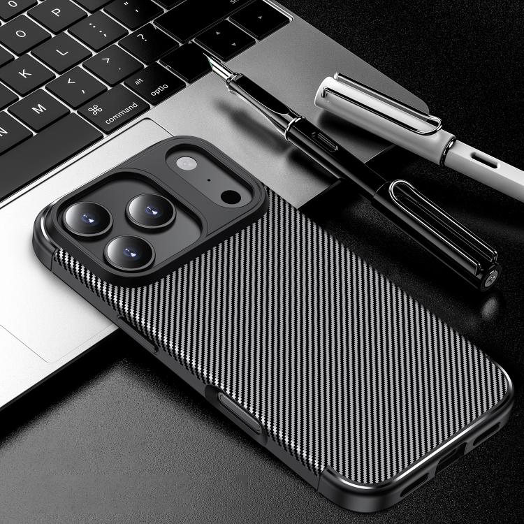 Carbon Fiber Texture Shockproof TPU Phone Case, For iPhone 17 Pro Max, For iPhone 17 Pro, For iPhone 17, For iPhone 17 Air, For iPhone SE 2024, For iPhone 16 Pro Max, For iPhone 16 Pro, For iPhone 16 Plus, For iPhone 16, For iPhone 15 Pro Max����������...