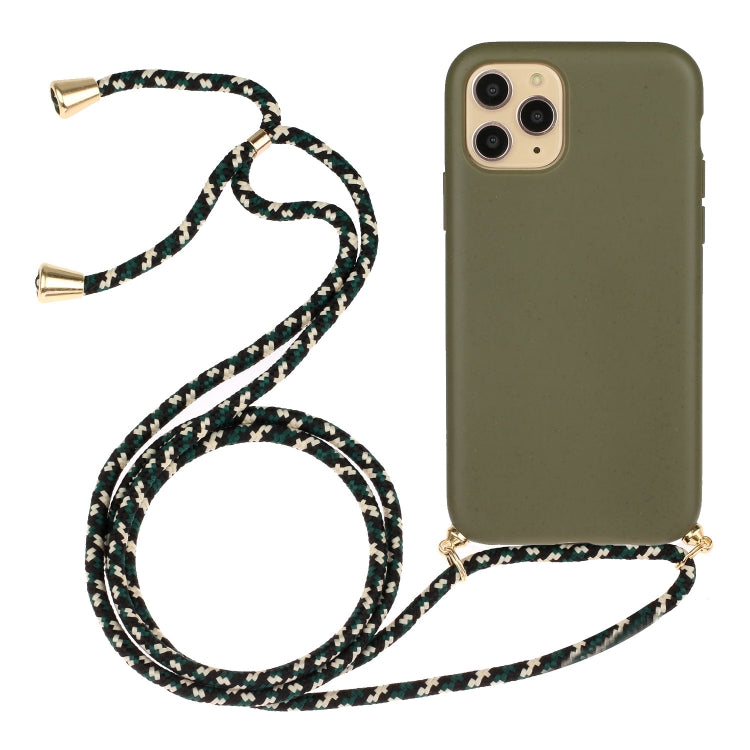 جراب هاتف من مادة قش القمح + TPU مع حبل، لهاتف iPhone 15 Pro Max، وiPhone 15 Pro، وiPhone 15 Plus، وiPhone 15