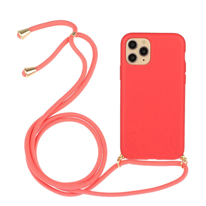 جراب هاتف من مادة قش القمح + TPU مع حبل، لهاتف iPhone 15 Pro Max، وiPhone 15 Pro، وiPhone 15 Plus، وiPhone 15