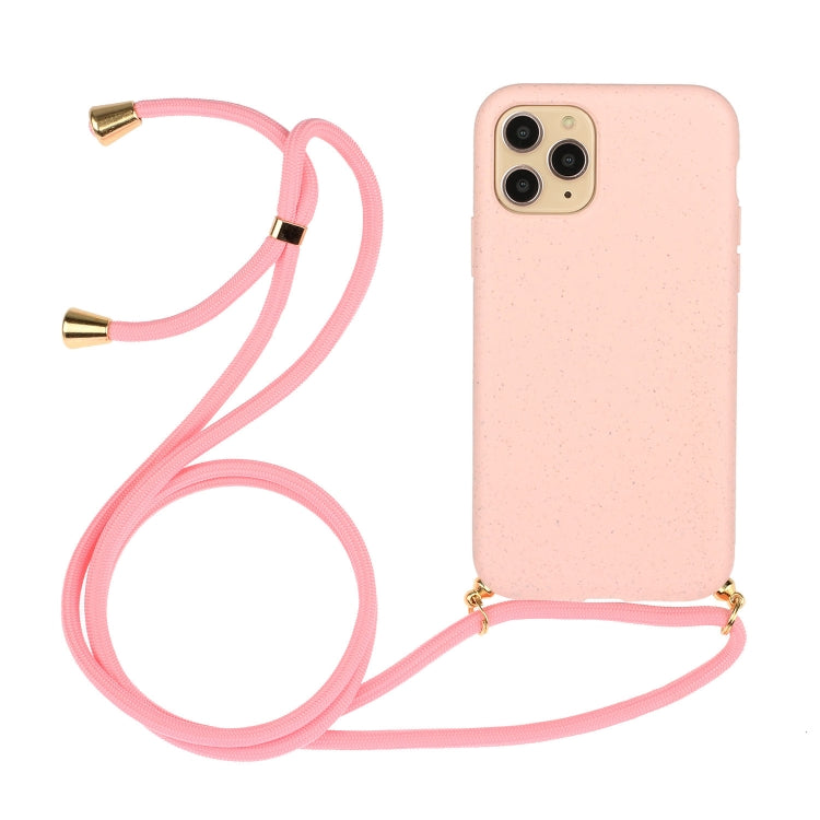 جراب هاتف من مادة قش القمح + TPU مع حبل، لهاتف iPhone 15 Pro Max، وiPhone 15 Pro، وiPhone 15 Plus، وiPhone 15