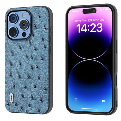 ABEEL Genuine Leather Ostrich Texture Phone Case, For iPhone 16 Pro Max, For iPhone 16 Pro, For iPhone 16 Plus, For iPhone 16, For iPhone 15 Pro Max, For iPhone 15 Pro, For iPhone 15 Plus, For iPhone 15, For iPhone 14 Plus, For iPhone 14���������������...