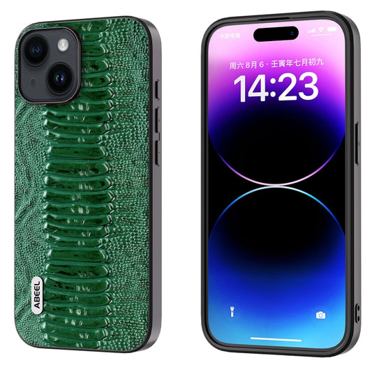 ABEEL Genuine Leather Weilai Series Phone Case, For iPhone 15 Plus, For iPhone 15, For iPhone 14 Plus, For iPhone 14, For iPhone 14 Pro, For iPhone 14 Pro Max