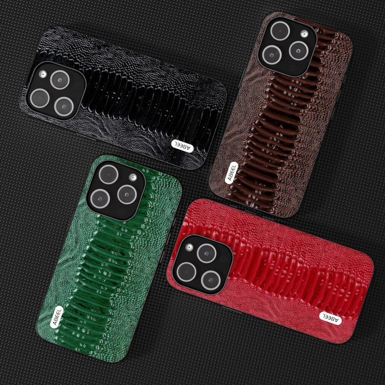 ABEEL Genuine Leather Weilai Series Phone Case, For iPhone 15 Plus, For iPhone 15, For iPhone 14 Plus, For iPhone 14, For iPhone 14 Pro, For iPhone 14 Pro Max