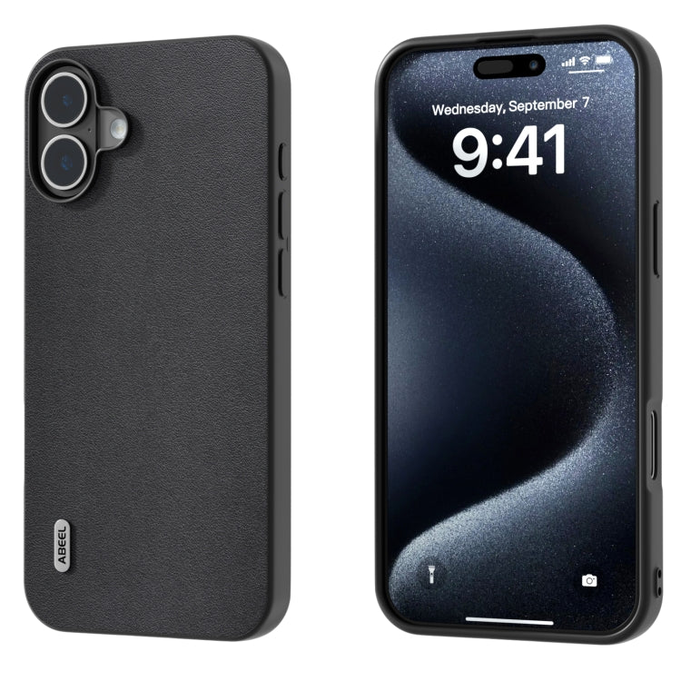 ABEEL Genuine Leather Xiaoya Series Phone Case, For iPhone 16 Pro Max, For iPhone 16 Pro, For iPhone 16 Plus, For iPhone 16, For iPhone 15 Pro Max, For iPhone 15 Pro