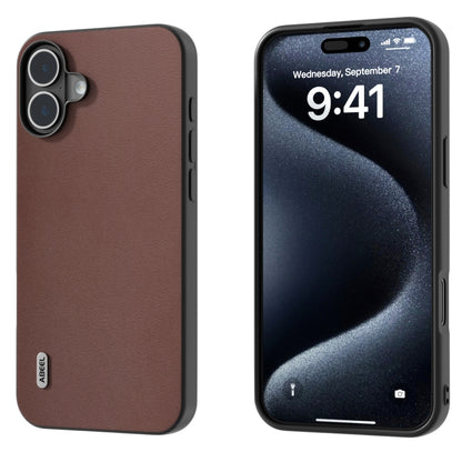 ABEEL Genuine Leather Xiaoya Series Phone Case, For iPhone 16 Pro Max, For iPhone 16 Pro, For iPhone 16 Plus, For iPhone 16, For iPhone 15 Pro Max, For iPhone 15 Pro, For iPhone 15 Plus, For iPhone 15, For iPhone 14 Plus, For iPhone 14, For iPhone 14 P...