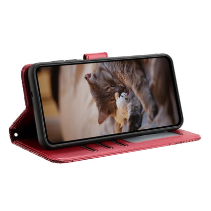 Cat Embossing Pattern Leather Phone Case with Lanyard, iPhone 16e, For iPhone 15 Pro Max, For iPhone 15 Pro, For iPhone 15 Plus
