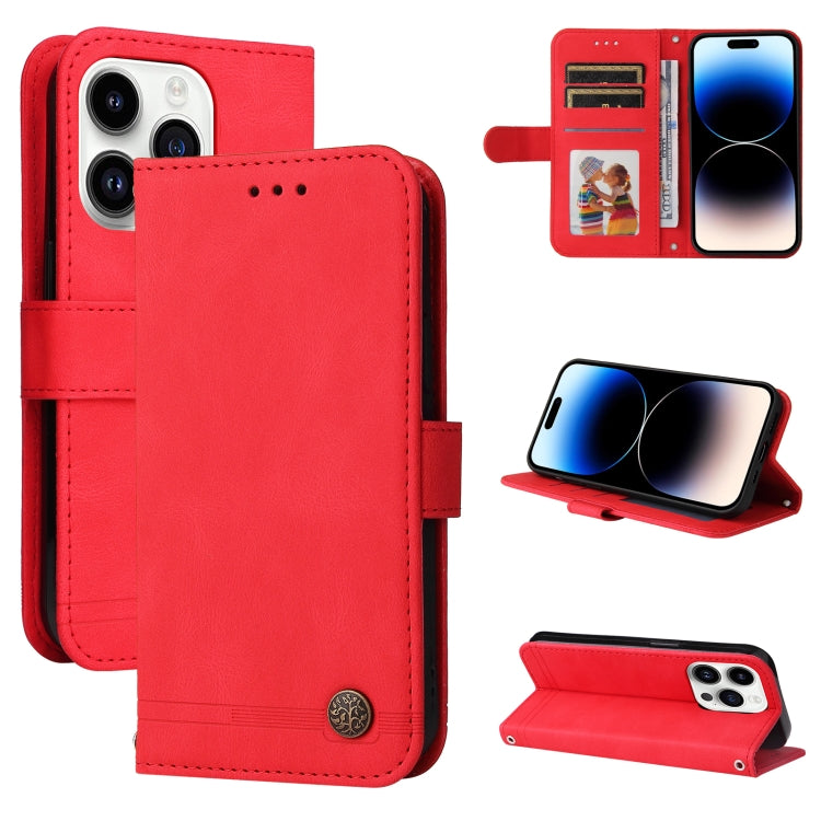Skin Feel Life Tree Leather Phone Case, For iPhone 16e, For iPhone 15 Pro Max, For iPhone 15 Pro, For iPhone 15 Plus