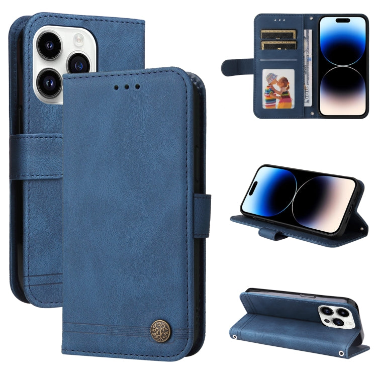 Skin Feel Life Tree Leather Phone Case, For iPhone 16e, For iPhone 15 Pro Max, For iPhone 15 Pro, For iPhone 15 Plus