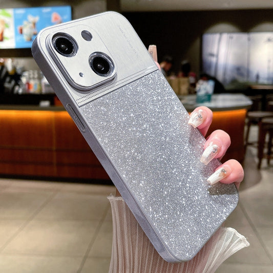 جراب هاتف مقاوم للصدمات بمسحوق لامع معدني، مناسب لأجهزة iPhone 14 Plus وiPhone 14 وiPhone 14 Pro وiPhone 14 Pro Max وiPhone 13 Pro Max وiPhone 13 Pro وiPhone 13 وiPhone 12 وiPhone 12 Pro Max