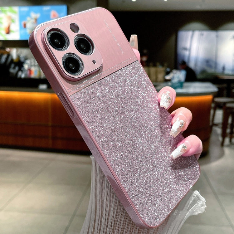 جراب هاتف مقاوم للصدمات بمسحوق لامع معدني، لهاتف iPhone 12 Pro، وiPhone 11 Pro Max، وiPhone 11