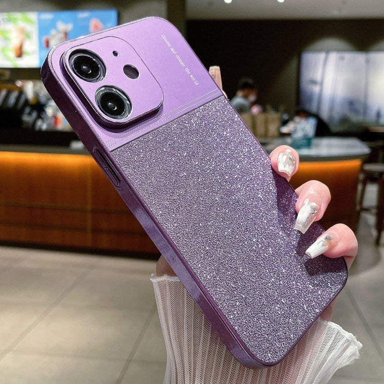 جراب هاتف مقاوم للصدمات بمسحوق لامع معدني، لهاتف iPhone 12 Pro، وiPhone 11 Pro Max، وiPhone 11