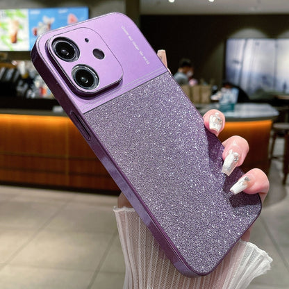 جراب هاتف مقاوم للصدمات بمسحوق لامع معدني، لهاتف iPhone 12 Pro، وiPhone 11 Pro Max، وiPhone 11