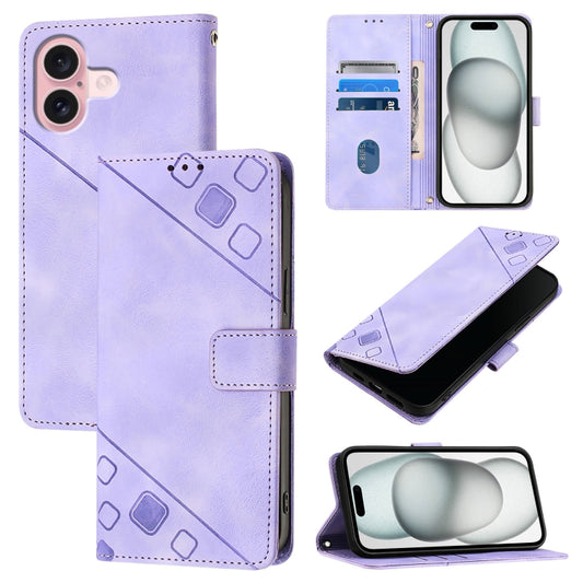 Skin-feel Embossed Leather Phone Case