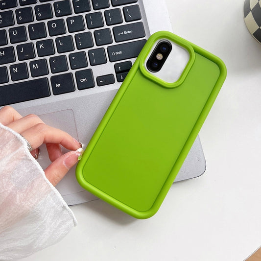 جراب هاتف TPU مقاوم للصدمات بإطار غير لامع، مناسب لأجهزة iPhone X / XS، iPhone XR، iPhone XS Max، iPhone 8 Plus / 7 Plus