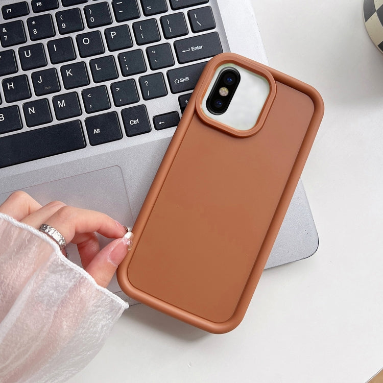 جراب هاتف TPU مقاوم للصدمات بإطار غير لامع، مناسب لأجهزة iPhone X / XS، iPhone XR، iPhone XS Max، iPhone 8 Plus / 7 Plus