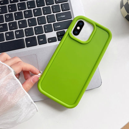 جراب هاتف TPU مقاوم للصدمات بإطار غير لامع، مناسب لأجهزة iPhone X / XS، iPhone XR، iPhone XS Max، iPhone 8 Plus / 7 Plus