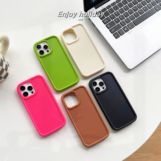 جراب هاتف TPU مقاوم للصدمات بإطار غير لامع، مناسب لأجهزة iPhone X / XS، iPhone XR، iPhone XS Max، iPhone 8 Plus / 7 Plus