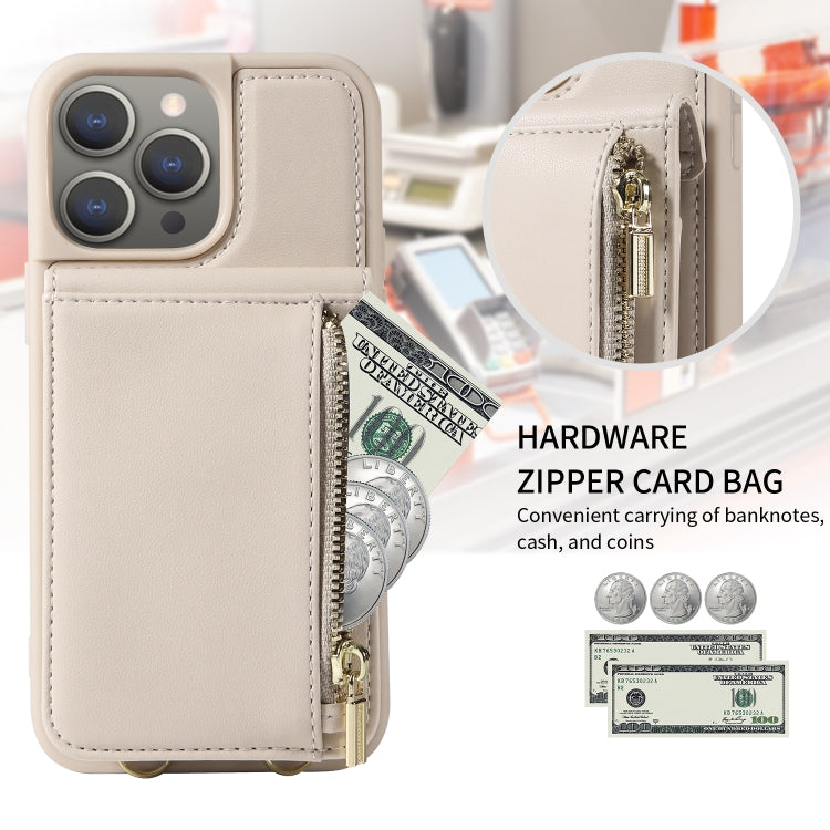 Crossbody Lanyard Zipper Wallet Leather Phone Case, For iPhone 15 Pro Max, For iPhone 15 Pro, For iPhone 15 Plus, For iPhone 15