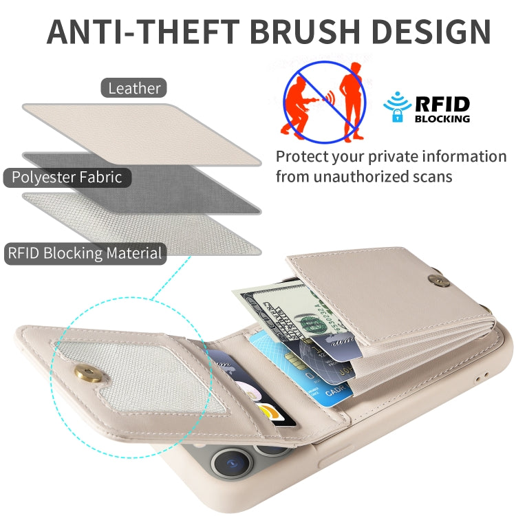 Crossbody Lanyard Zipper Wallet Leather Phone Case, For iPhone 15 Pro Max, For iPhone 15 Pro, For iPhone 15 Plus, For iPhone 15