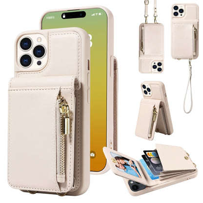 Crossbody Lanyard Zipper Wallet Leather Phone Case, For iPhone 15 Pro Max, For iPhone 15 Pro, For iPhone 15 Plus, For iPhone 15
