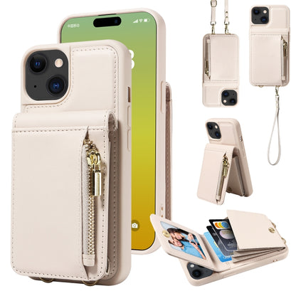 Crossbody Lanyard Zipper Wallet Leather Phone Case, For iPhone 15 Pro Max, For iPhone 15 Pro, For iPhone 15 Plus, For iPhone 15