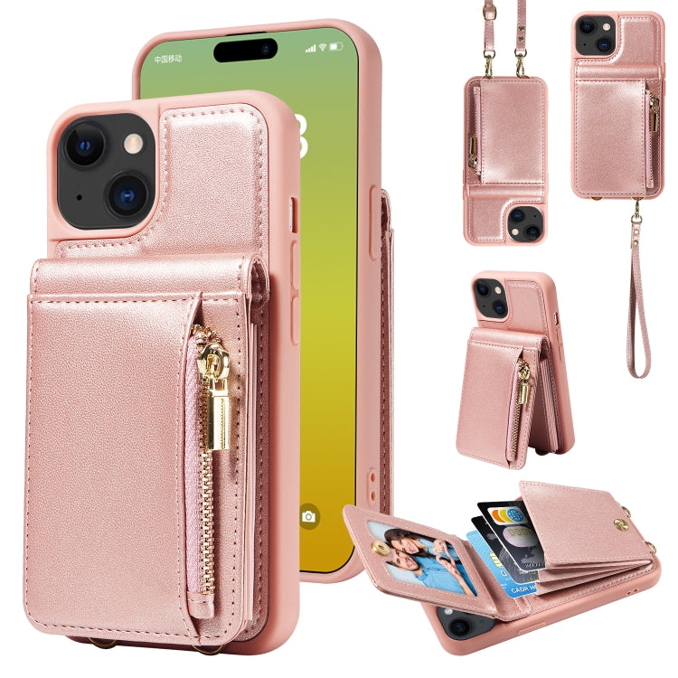 Crossbody Lanyard Zipper Wallet Leather Phone Case, For iPhone 15 Pro Max, For iPhone 15 Pro, For iPhone 15 Plus, For iPhone 15