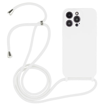 Crossbody Lanyard Liquid Silicone Case, For iPhone 16 Pro Max