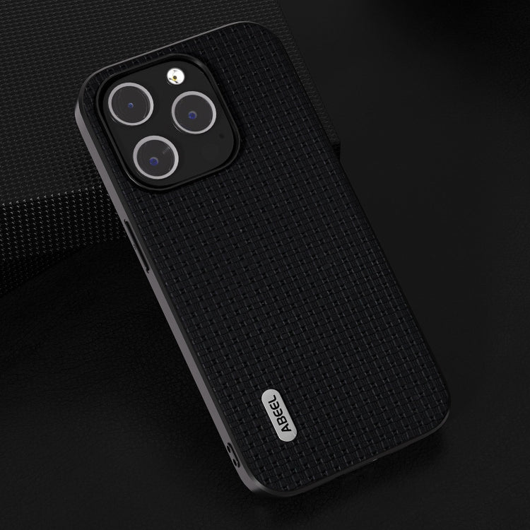 ABEEL Genuine Leather Luxury Black Edge Phone Case, For iPhone 15 Pro Max, For iPhone 15 Pro, For iPhone 15 Plus, For iPhone 15, For iPhone 14 Plus, For iPhone 14, For iPhone 14 Pro, For iPhone 14 Pro Max