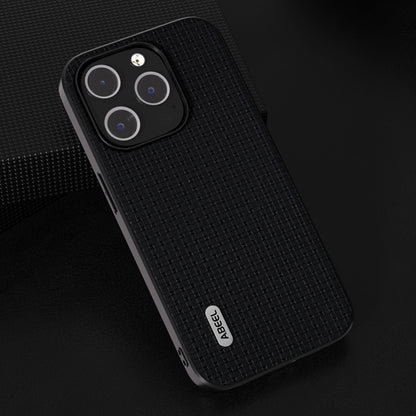 ABEEL Genuine Leather Luxury Black Edge Phone Case, For iPhone 15 Pro Max, For iPhone 15 Pro, For iPhone 15 Plus, For iPhone 15, For iPhone 14 Plus, For iPhone 14, For iPhone 14 Pro, For iPhone 14 Pro Max