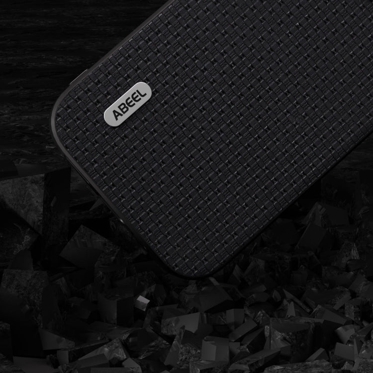 ABEEL Genuine Leather Luxury Black Edge Phone Case, For iPhone 15 Pro Max, For iPhone 15 Pro, For iPhone 15 Plus, For iPhone 15, For iPhone 14 Plus, For iPhone 14, For iPhone 14 Pro, For iPhone 14 Pro Max