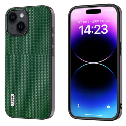 ABEEL Genuine Leather Luxury Black Edge Phone Case, For iPhone 15 Pro Max, For iPhone 15 Pro, For iPhone 15 Plus, For iPhone 15, For iPhone 14 Plus, For iPhone 14, For iPhone 14 Pro, For iPhone 14 Pro Max