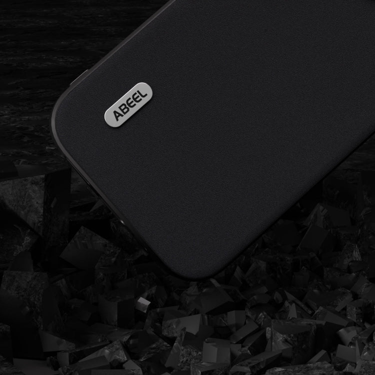 ABEEL Genuine Leather Silky Soft Black Edge Phone Case, For iPhone 15 Pro Max, For iPhone 15 Pro, For iPhone 15 Plus, For iPhone 15, For iPhone 14 Plus, For iPhone 14, For iPhone 14 Pro, For iPhone 14 Pro Max