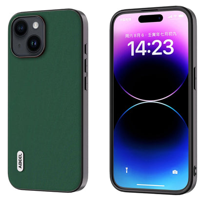 ABEEL Genuine Leather Silky Soft Black Edge Phone Case, For iPhone 15 Pro Max, For iPhone 15 Pro, For iPhone 15 Plus, For iPhone 15, For iPhone 14 Plus, For iPhone 14, For iPhone 14 Pro, For iPhone 14 Pro Max
