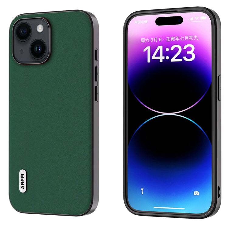 ABEEL Genuine Leather Silky Soft Black Edge Phone Case, For iPhone 15 Pro Max, For iPhone 15 Pro, For iPhone 15 Plus, For iPhone 15, For iPhone 14 Plus, For iPhone 14, For iPhone 14 Pro, For iPhone 14 Pro Max