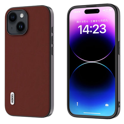 ABEEL Genuine Leather Silky Soft Black Edge Phone Case, For iPhone 15 Pro Max, For iPhone 15 Pro, For iPhone 15 Plus, For iPhone 15, For iPhone 14 Plus, For iPhone 14, For iPhone 14 Pro, For iPhone 14 Pro Max