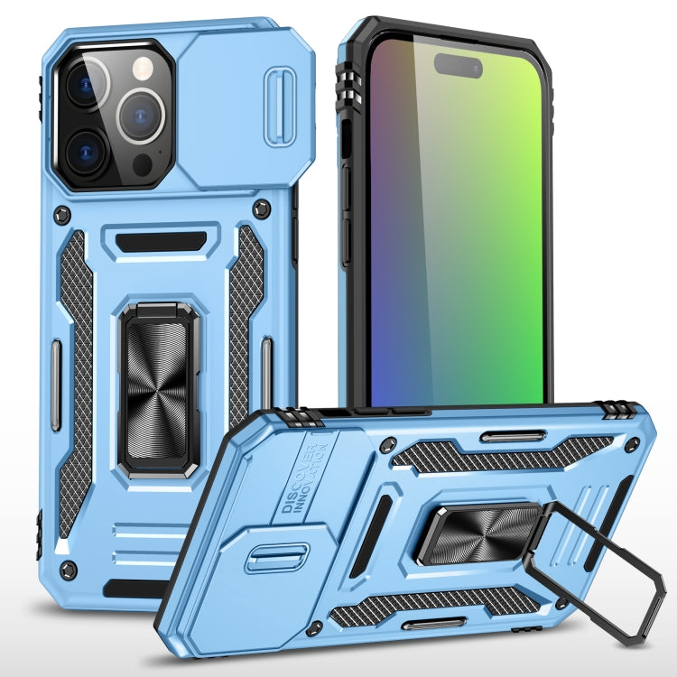 Armor PC + TPU Camera Shield Phone Case, For iPhone 17 Pro Max, For iPhone 17 Pro, For iPhone 16e, For iPhone 16 Pro Max, For iPhone 16 Pro, For iPhone 16 Plus