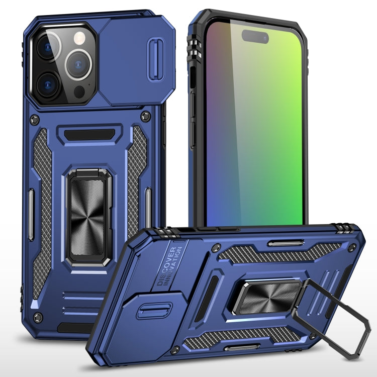 Armor PC + TPU Camera Shield Phone Case, For iPhone 17 Pro Max, For iPhone 17 Pro, For iPhone 16e, For iPhone 16 Pro Max, For iPhone 16 Pro, For iPhone 16 Plus