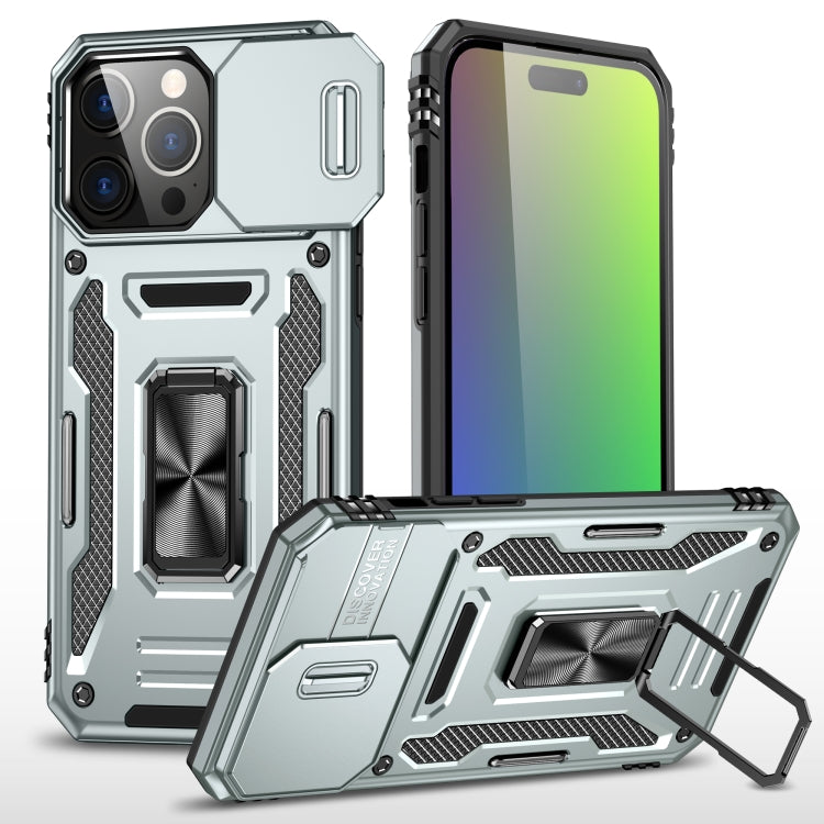 Armor PC + TPU Camera Shield Phone Case, For iPhone 17 Pro Max, For iPhone 17 Pro, For iPhone 16e, For iPhone 16 Pro Max, For iPhone 16 Pro, For iPhone 16 Plus