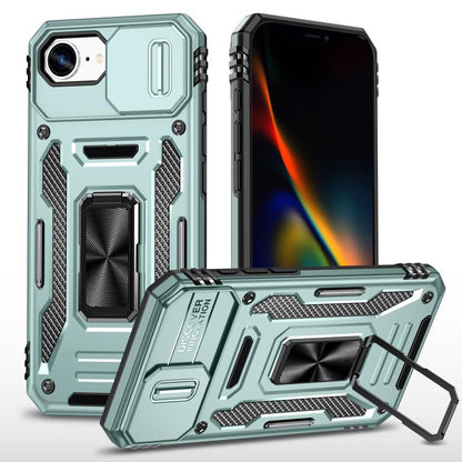 Armor PC + TPU Camera Shield Phone Case, For iPhone 17 Pro Max, For iPhone 17 Pro, For iPhone 16e, For iPhone 16 Pro Max, For iPhone 16 Pro, For iPhone 16 Plus