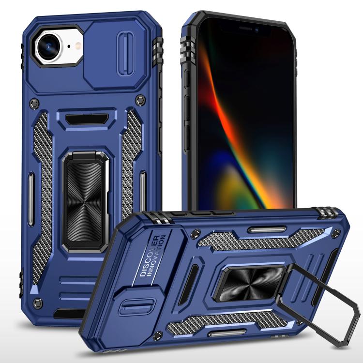 Armor PC + TPU Camera Shield Phone Case, For iPhone 17 Pro Max, For iPhone 17 Pro, For iPhone 16e, For iPhone 16 Pro Max, For iPhone 16 Pro, For iPhone 16 Plus