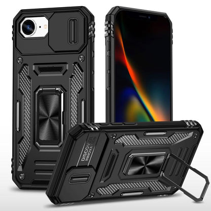 Armor PC + TPU Camera Shield Phone Case, For iPhone 17 Pro Max, For iPhone 17 Pro, For iPhone 16e, For iPhone 16 Pro Max, For iPhone 16 Pro, For iPhone 16 Plus