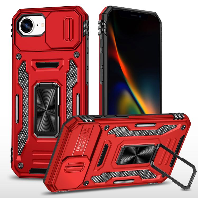Armor PC + TPU Camera Shield Phone Case, For iPhone 17 Pro Max, For iPhone 17 Pro, For iPhone 16e, For iPhone 16 Pro Max, For iPhone 16 Pro, For iPhone 16 Plus