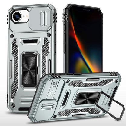 Armor PC + TPU Camera Shield Phone Case, For iPhone 17 Pro Max, For iPhone 17 Pro, For iPhone 16e, For iPhone 16 Pro Max, For iPhone 16 Pro, For iPhone 16 Plus