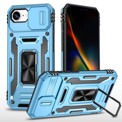 Armor PC + TPU Camera Shield Phone Case, For iPhone 17 Pro Max, For iPhone 17 Pro, For iPhone 16e, For iPhone 16 Pro Max, For iPhone 16 Pro, For iPhone 16 Plus