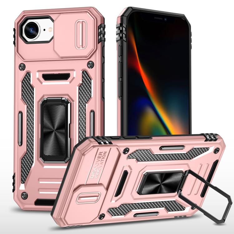 Armor PC + TPU Camera Shield Phone Case, For iPhone 17 Pro Max, For iPhone 17 Pro, For iPhone 16e, For iPhone 16 Pro Max, For iPhone 16 Pro, For iPhone 16 Plus