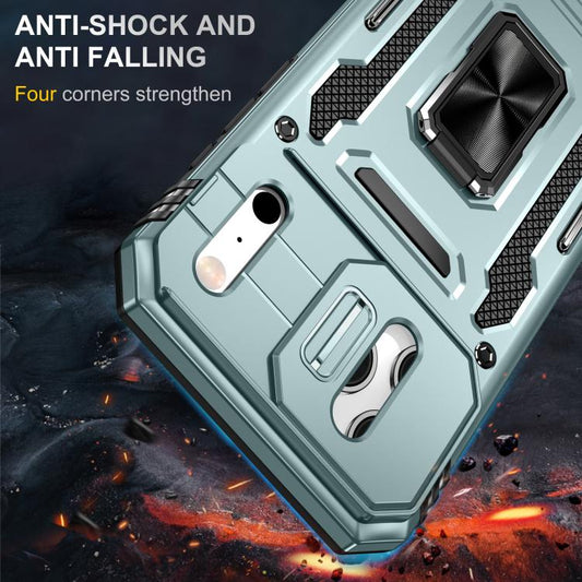 Armor PC + TPU Camera Shield Phone Case, For iPhone 17 Pro Max, For iPhone 17 Pro, For iPhone 16e, For iPhone 16 Pro Max, For iPhone 16 Pro, For iPhone 16 Plus