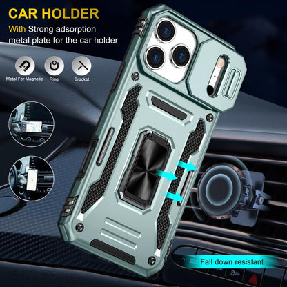 Armor PC + TPU Camera Shield Phone Case, For iPhone 17 Pro Max, For iPhone 17 Pro, For iPhone 16e, For iPhone 16 Pro Max, For iPhone 16 Pro, For iPhone 16 Plus